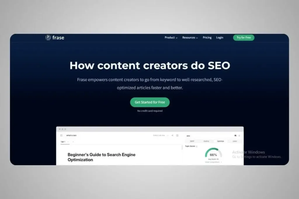 9 Best AI Tools For Blogging 2025 5 Frase.io – AI-Powered Content Optimization & Research Tool